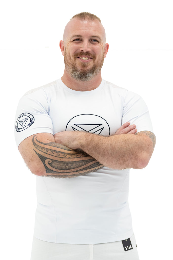 White Rank Pro Rash Guard Men's